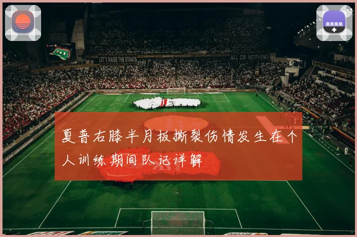 夏普右膝半月板撕裂伤情发生在个人训练期间队记详解